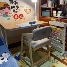 높이조절 원목 학습책상 가정용 컴퓨터 데스크 서재 각도조절 학생책상, AG_높이조절 원목상판 화이트180cm