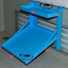 전화기 거치대 철판 받침대 사무실 2단 선반, 2층