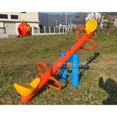 놀이터 시소 놀이기구 유치원 공원 아파트 실외 에어바운스 완구, 5. 기둥시소 다크그린, 1개