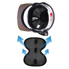 헬멧 안감 쿨패드 통풍 메쉬 이너패드 머리 압박 완화 땀 흡수 오토바이 자전거, 1개, 상세페이지 참조