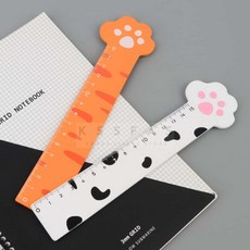 홈앤스토어 큐티 고양이발 15cm 자 학생용자