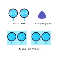 테슬라 2025 사이버트럭/테슬라 모델 Y 주니퍼/모델 S/3 렌즈 보호 커버용 프론트 범퍼 카메라 가드 PC, 01 Transparent