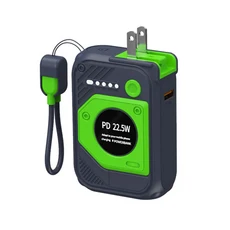 10000mah 보조베터리 휴대용 내장 분리형 충전 케이블 iPhone XIAOMI 호환 Samsung 용 22.5W 고속 배터리, 01 10000mAh, 01 빠른  Mainland, 03 Dark green
