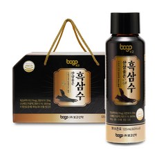 보고 산삼품은 흑삼수 선물용케이스 흑삼농축액 프리미엄 건강음료, 10개, 120ml
