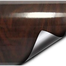 VViViD 우드 그레인 인조 마감 질감 비닐 랩 장식 접착 롤 XPO, 유광 다크 시더