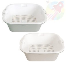 DDH 야채 바스켓 소 쌈채소그릇 야채바구니, 민트, 1개