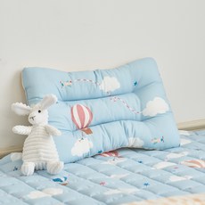 [MODERN HOUSE 중계점] 마미허그 소프트워싱 클라우드베어 빨아쓰는 경추베개 50x30 블루 CZ0425017