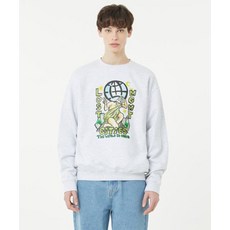엘엠씨 CRAYON ATLAS SWEATSHIRT light heather gray 324552