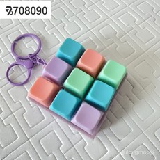 708090 캡 키링 스위치 테스터 9축 누르는 장난감 텟트리스, 무광 스네이크 체인, 9키 퍼플 케이스-H 모델