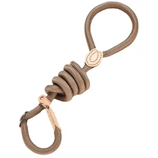 쿠쿠스토어 강아지 목줄 슬립 로프 리드 헤비 듀티 꼬임 조절 가능한 칼라 훈련 소형 중형견, 03 Beige, 05 1.3cmX150cm