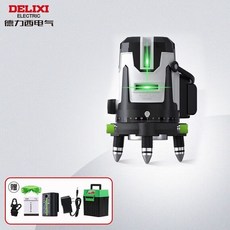 精品水平儀 電氣激光水平儀 高精度 可打斜線 室外超強綠光 LD綠光 5E 5線, 1個, 室外超強綠光儀 2線