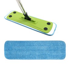 kimspp 극세사 찍찍이 밀대걸레 리필(무포장) 43x13cm 찍찍이걸레 밀대청소기 교체용걸레, 블루, 1개