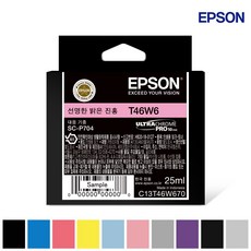 엡손 SC-P704 전용 잉크 카트리지 T47W 10색 잉크젯 포토 프린터, 1개, 선명한밝은진홍_T46W6