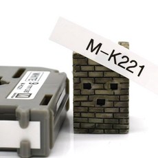 5PCS MK 테이프 9mm M221 검정색 흰색 라벨 Brother P Touch LabelMaker PT-M95 호환
