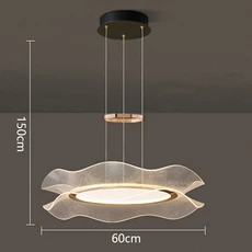 현대식 식당 펜던트 조명 실내 천장 램프 행잉 led 샹들리에, 07 60cm, 03 차가운 흰색