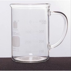 SYNTHWARE 500mL 帶把燒杯 BORO 3.3材質, 1個