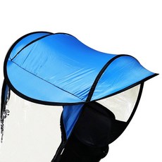 전동차 캐노피 차양막 가리개 오토바이 덮개 스쿠터 햋빛 가림막 지붕, A. 24V, A. 하늘색 카포트