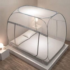 蒙古包蚊帳 免搭建 大空間, 大顶大空间加密单门全底灰防滑带