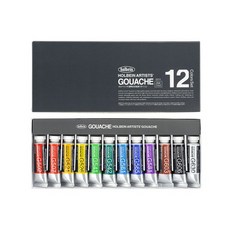 홀베인 수채과슈 G711 HGC 12색 세트 15ml tube, 상세페이지 참조