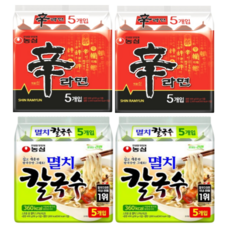 농심 신라면 10입 + 멸치칼국수 10입, 1세트, 1개