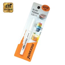 [공식 대리점 글로리스] 모나미 키친마카 실리콘 전용 마카 / 이유식통 실리콘 보관용기 메모 전용펜, 화이트