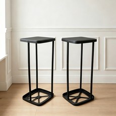 가정용 재활용 분리수거함 대용량 접이식 높이조절 비닐봉투걸이 거치대 2P, 블랙+블랙