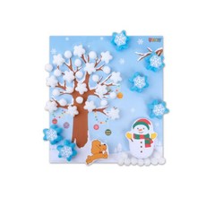 플레이콘 사계절 겨울 나무이야기 4인용, 4인용 COLOR MIX, 1세트