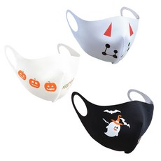 메리먼트 남여공용 3D 입체 할로윈 구리 캐릭터 마스크 3개 세트