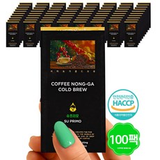 (한팩40ML) 신선한 커피농가 더치커피 슈프리모 콜드브루 대용량 총, 40ml, 1개입, 100개