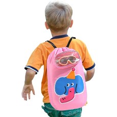 Generisch 해변 및 수영 장비용 끈 조임식 아동용 백팩 실용적인 스포츠 가방 (건식 습식 수납칸 포함) (여아용)