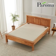 파로마 다온 100% 참죽 원목 흙침대 퀸Q 황토볼 황토흙, 다온 참죽원목 흙침대Q, 황토볼확장형_그레이