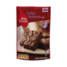 베티 크로커 퍼지 브라우니 믹스 10.25온스 파우치 [6개 팩 Betty Crocker Fudge Brownie Mix 10.25-ounce Pouches [Pack of 6, 10.25온스(6개들이 팩), 1개