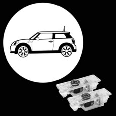 미니 쿠퍼/컨트리맨/페이스맨/스포츠/클럽맨 R55 R56 R57 R58 R59 R60 R61 F55 F56 F57 자동차 액세서리용 자동차 도어 조명 프로젝터 2개 - Ghos, 측면
