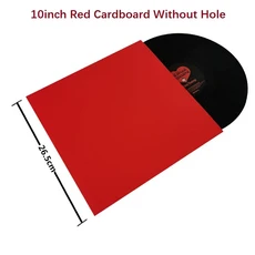 레코드 커버 슬리브 하드 LP 재킷 아우터 카드보드 12인치, 10in Red Without, 10in Red Without, 상세설명참조