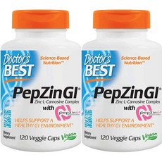 Doctor's BEST 鋅左旋肌肽複合素食膠囊, 120顆, 2罐