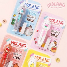 몰랑이 피규어 슬라이드 지우개 입학선물 졸업선물 친구선물 구디백 답례품 새학기준비물, 몰랑이지우개, 8개