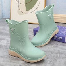 이여빈 미끄럼방지 패션 가벼운 레인부츠