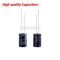 하이 퀄리티 플러그인 전해 캐패시터 50V 220UF 10X13 50, 10PCS