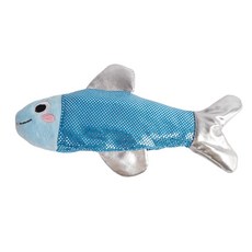 FOFOS 電斯舞感沙丁魚 逗貓玩具, 藍色, 1個