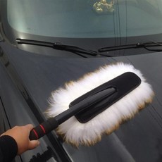 차량용 천연양털 먼지떨이개 / 먼지털이 세차용품, 1개
