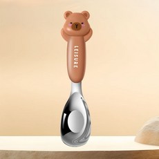 卡皮巴拉餐具 316不銹鋼兒童餐具 兒童湯匙 兒童叉子 不銹鋼餐具, 1個, 卡皮巴拉湯匙 不含收納盒, 卡皮巴拉湯匙, 卡皮巴拉湯匙 不含收納盒