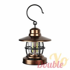 투요 레트로 랜턴 휴대용 캠핑 감성캠핑랜턴 캠핑용랜턴 텐트조명, 3COB레트로랜턴, 1개