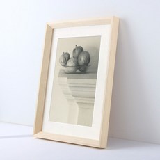 實木相框 拼圖海報畫框 DIY定製, 1個, 斜邊新原木色,A4 21 * 29.7cm