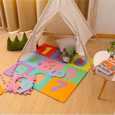 퍼즐 숫자10P 놀이방 층간소음 숫자 조립 어린이방 아기 층간소음방지 유아용 어린이집 매트