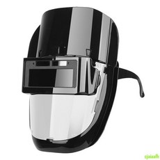 電焊面罩 電焊防護面罩 防強光 自動變光 防沖擊 花火飛濺 強光輕便面罩 電焊眼鏡, 1個, 大變光透明大款電焊面罩+額頭擋,十年焊工推薦-廠家限時優惠直銷