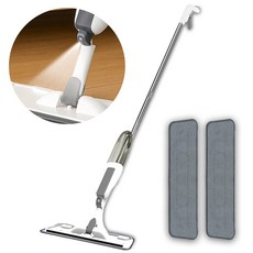 아뜰라임화이트 리빙 스프레이 밀대걸레 + 극세사 패드 3p, 1세트