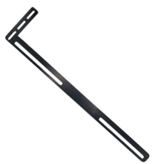 초슬림 측면 장착 그래픽카드 지지대 L형, 블랙, 1개