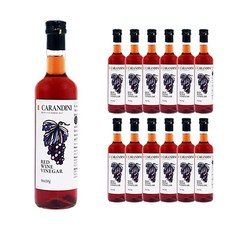 푸드올마켓_ 카란디니 레드 와인 비니거 500ml (와인식초 100%) 한박스 (500ml x 12ea), 12개