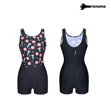레노마수영복 여성 선인장 U백 2부 반신수영복 블랙 RNLS2F864BKCA 2959498