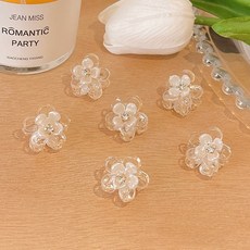 網紅明星同款公主頭小抓夾水鑽花朵小號髮夾髮飾女頭飾劉海夾髮卡1086D香檳色花瓣水鑽/顆默認顏色